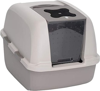 This is one of the best dog-proof litter boxes and has an odor reducing filter.