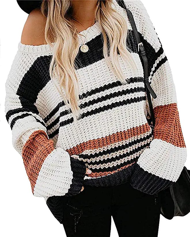 ZESICA Knit Crew Neck Sweater