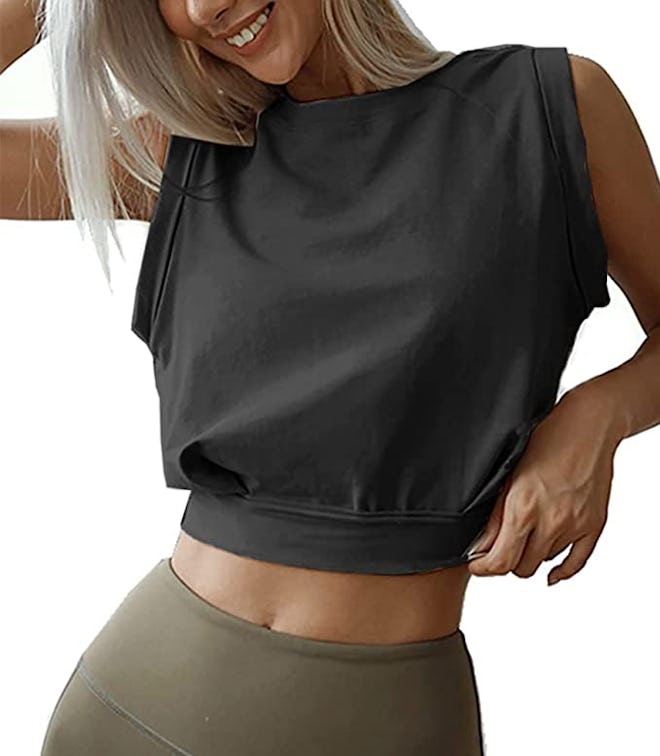 Crop Top Workout Shirt