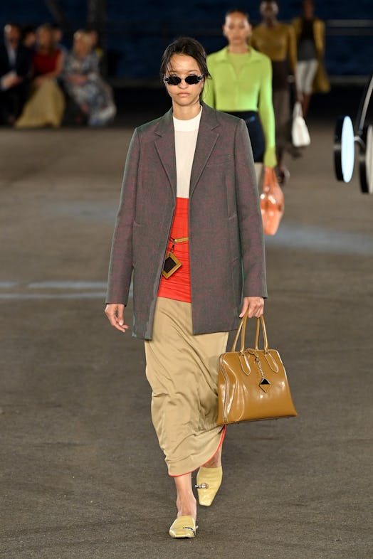 A model walks the runway during Tory Burch Spring/Summer 2023 New York Fashion Week 