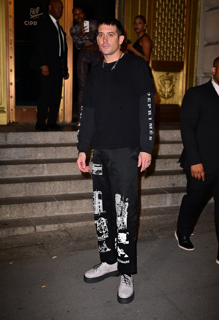 G-Eazy arrives to the Puma fashion show at Cipriani 25 Broadway on September 13, 2022 in New York Ci...
