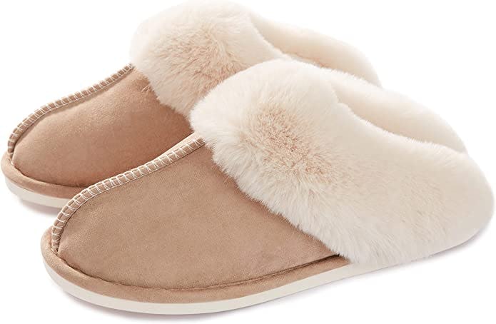 Donpapa Plush Slip On House Slippers