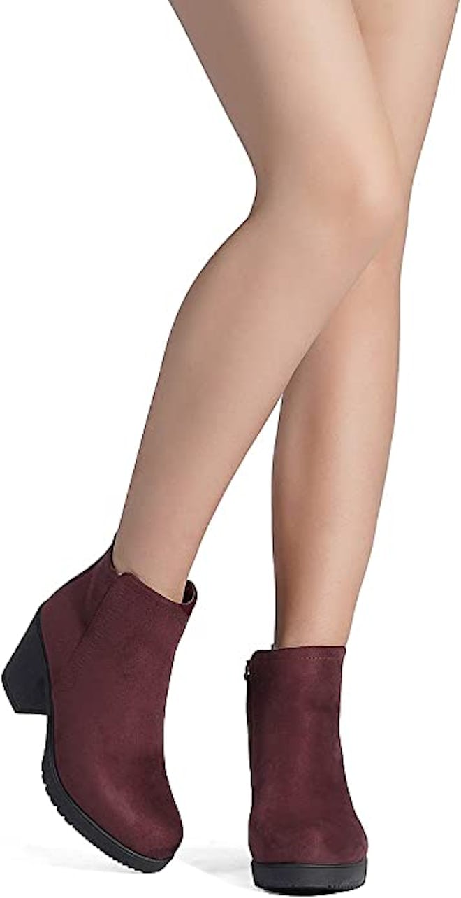 DREAM PAIRS Low Heel Ankle Boots