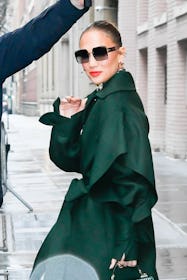 Jennifer Lopez is seen leaving The View on February 4, 2022 in New York City