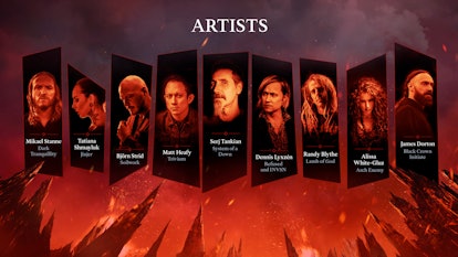 All of the artists on the Metal: Hellsinger soundtrack.