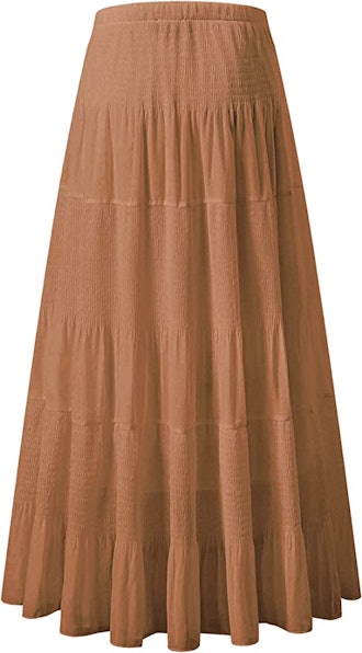 NASHALYLY Women's Chiffon Maxi Skirt