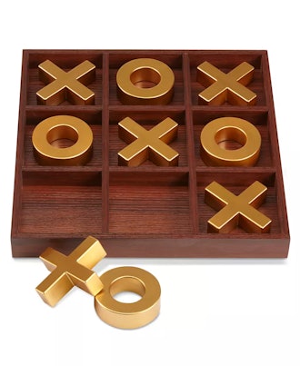 10-Piece Wooden Tic-Tac-Toe Set