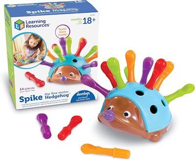 Learning Resources Spike The Fine Motor Hedgehog is a best toy for 18 month old toddlers