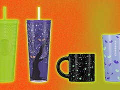Starbucks' Halloween cups for 2022 include glow in the dark mugs and tumblers.
