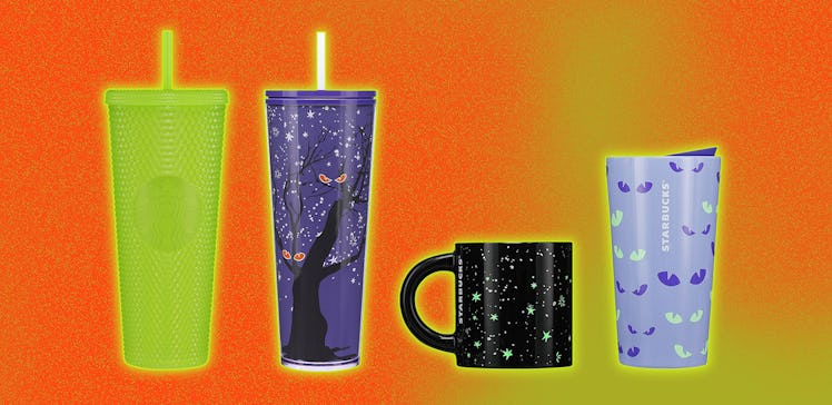 Starbucks' Halloween cups for 2022 include glow in the dark mugs and tumblers.