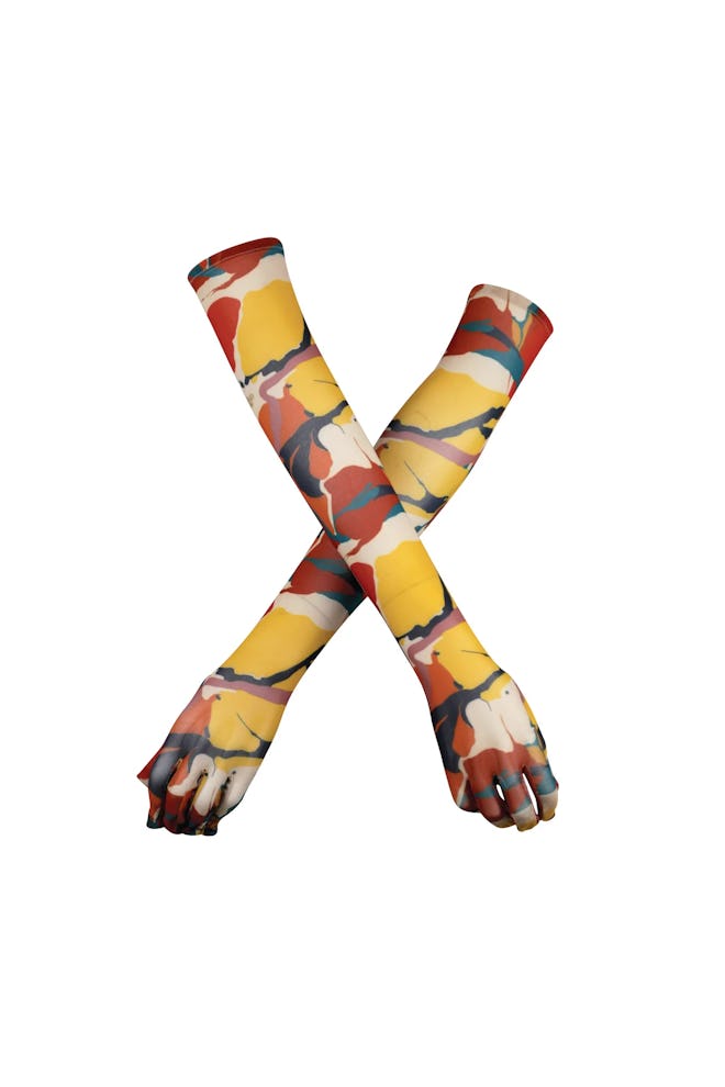 Gonza abstract print swim gloves