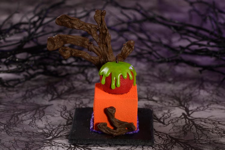Disney World Halloween treats you don't need a park ticket to get include an apple mousse.