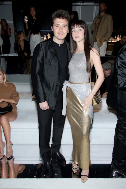 Brooklyn Beckham and Nicola Peltz attend the Tom Ford fashion show 