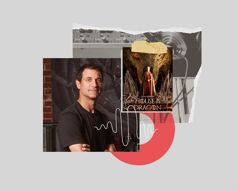 Ramin Djawadi , the composer of the 'House of the Dragon' score and the soundtrack cover colage