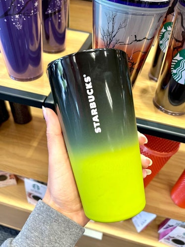 Starbucks Fall 2022 Reusable Hot Cups with Lids  Glow-in-the-Dark Halloween (6 cups, 16 oz each): Tumblers & Water Glasses