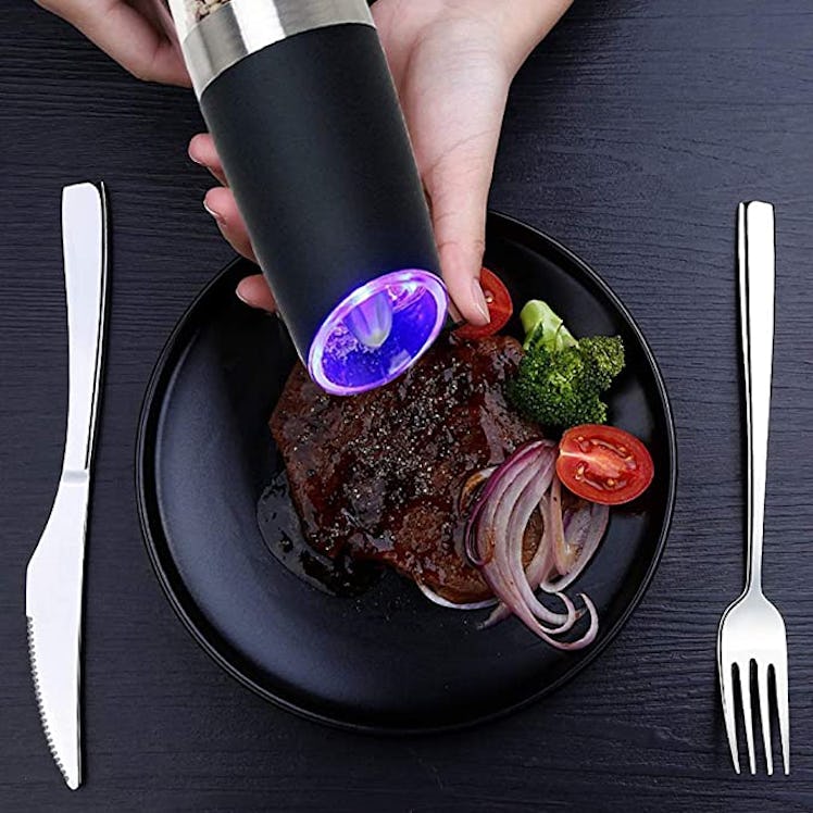 Gravity Electric Salt and Pepper Grinder Set