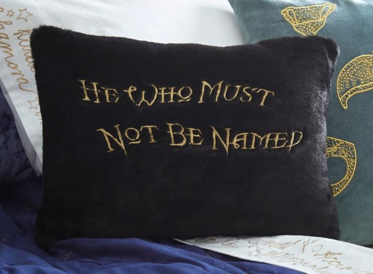 The He Who Must Not Be Named Pillow Is One Of The Best-selling Harry Potter Hogwarts Halloween Decor...