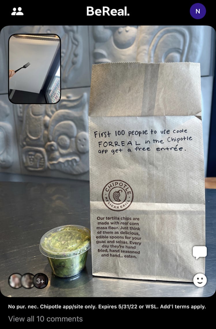 Chipotle on BeReal