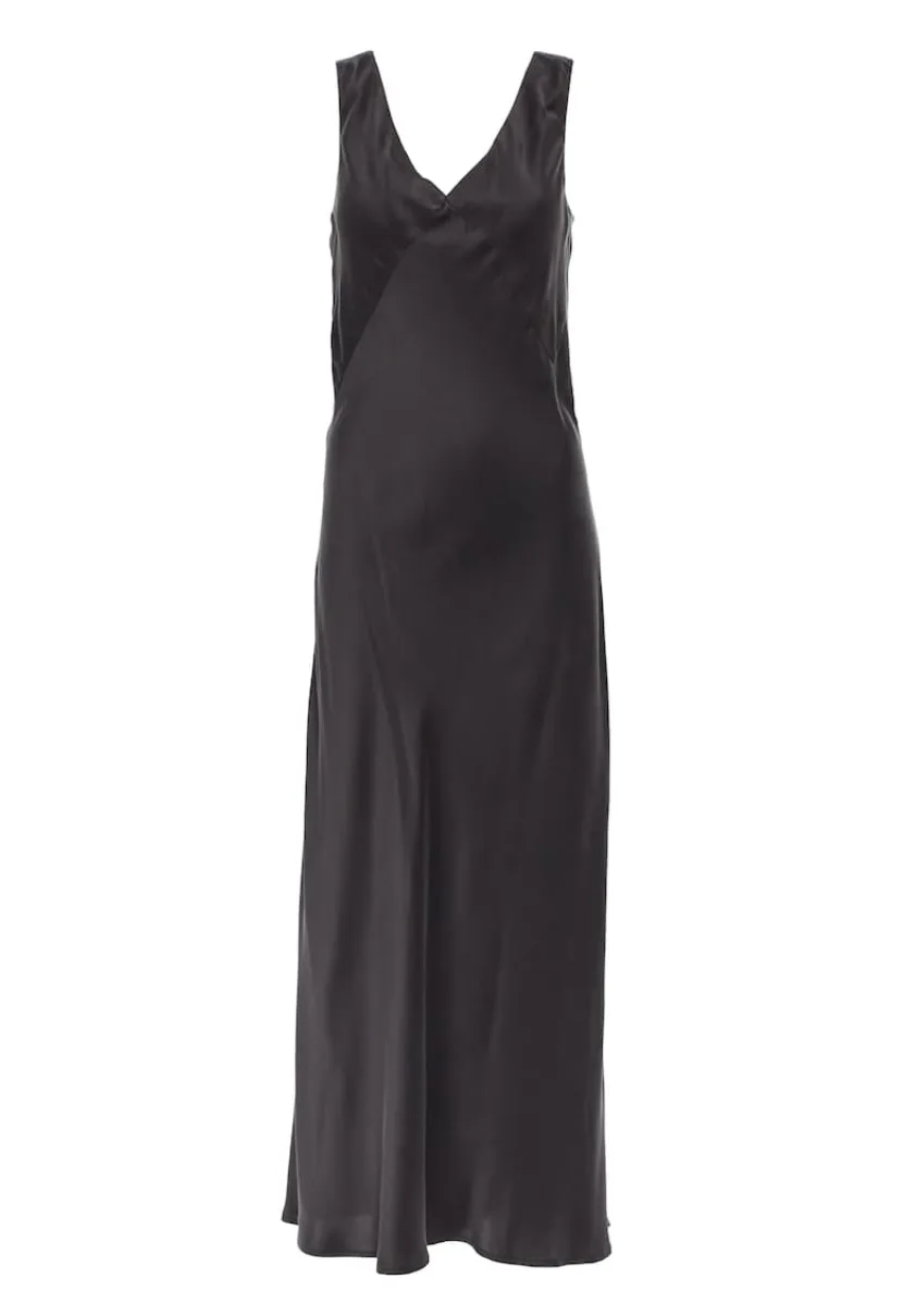 elegant green wedding guest dress Spaghetti Straps Dark Green Long Wedding Guest Dress with Split main image 0