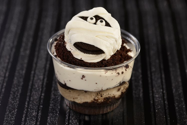 Disney World Halloween treats you don't need a park ticket to get include a mummy trifle. 