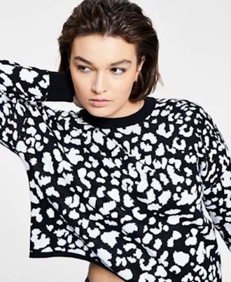 Cheetah Jacquard Sweater