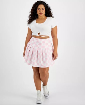 Trendy Plus Size Pleated Skirt