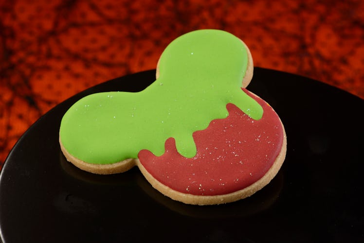 Disney World Halloween treats you don't need a park ticket to get include a Mickey Mouse cookie.