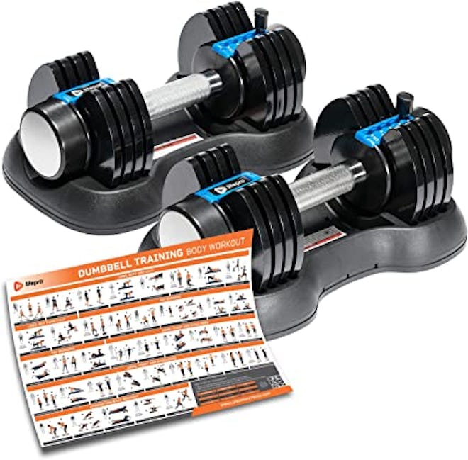 LifePro Adjustable Dumbbell Set