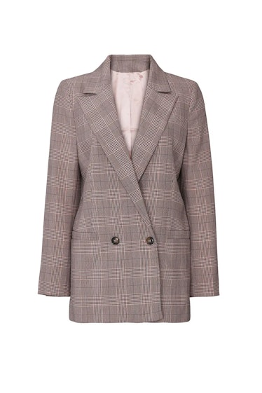 GANNi Pink Plaid Blazer