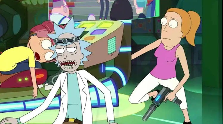 Summer does a Die Hard in Rick and Morty