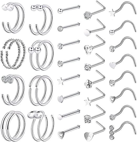 ONESING Nose Rings (40 Pieces)