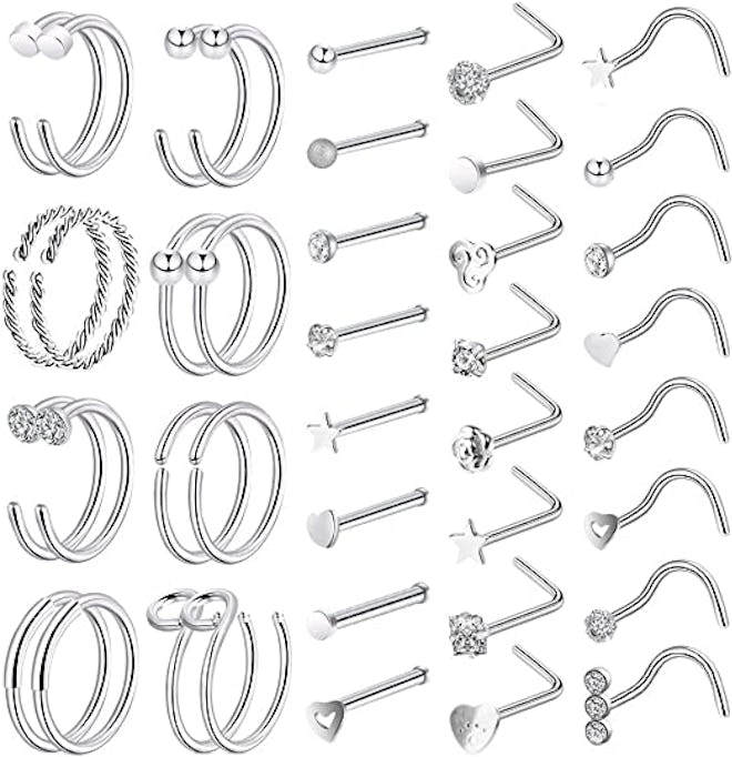 ONESING Nose Rings (40 Pieces)