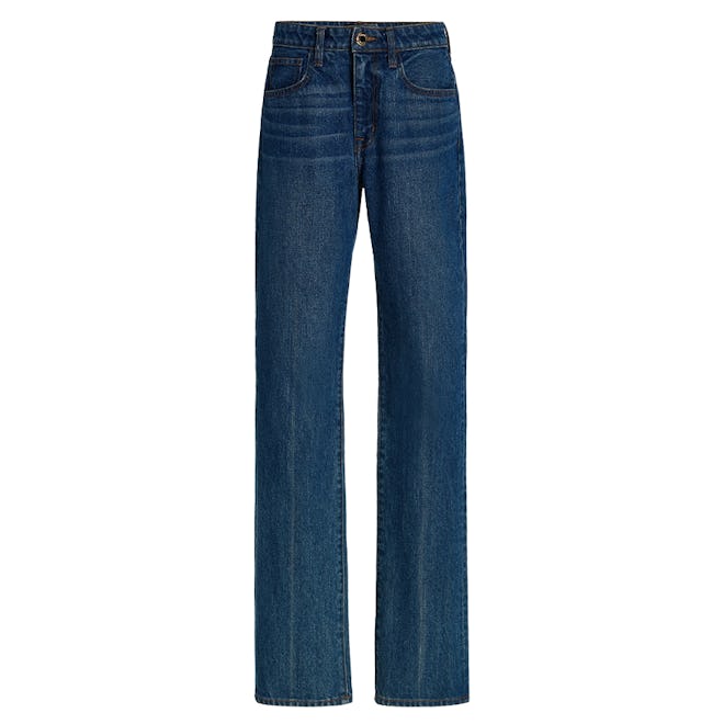 Brandon Maxwell Rigid high-rise straight-leg jeans