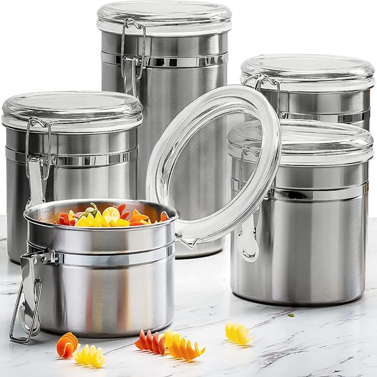 Le'raze Stainless Steel Canister Set (5-Pack)