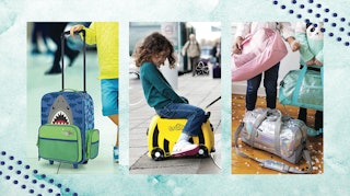 All shapes of luggage for kids 