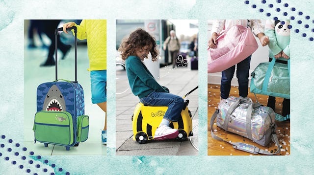 All shapes of luggage for kids