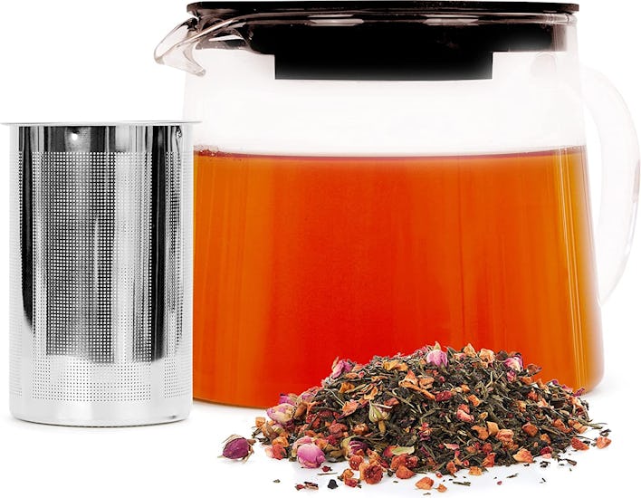 Kiss Me Organics Glass Teapot with Tea Infuser