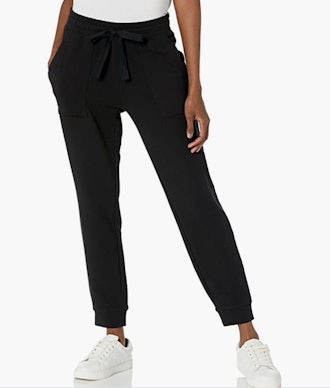 Daily Ritual Women's Terry Cotton and Modal Drawstring Jogger Pant