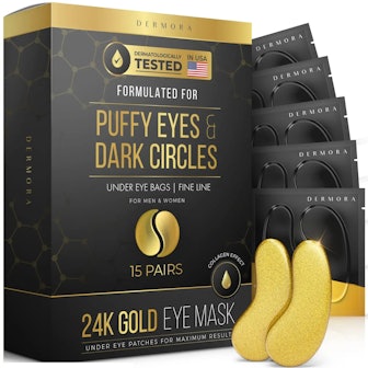 Dermora 24K Gold Eye Mask– 15 Pairs
