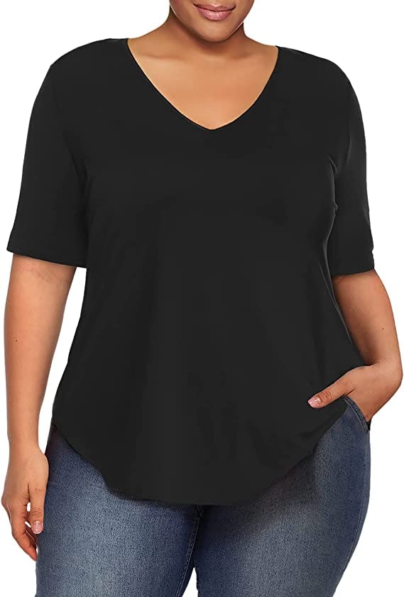 Amoretu V-Neck Short Sleeve T-Shirt