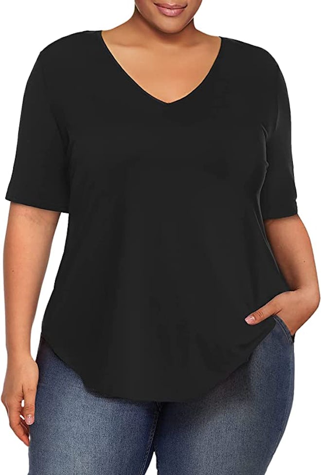 Amoretu V-Neck Short Sleeve T-Shirt