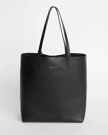 The Logan Vertical Leather Tote