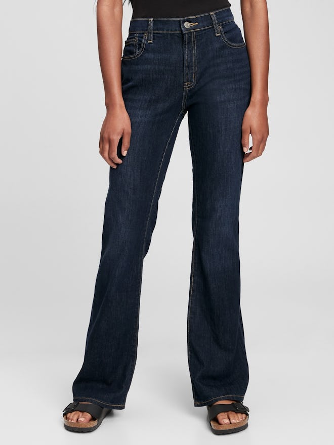 GAP Factory Mid Rise Bootcut Jeans With Washwell