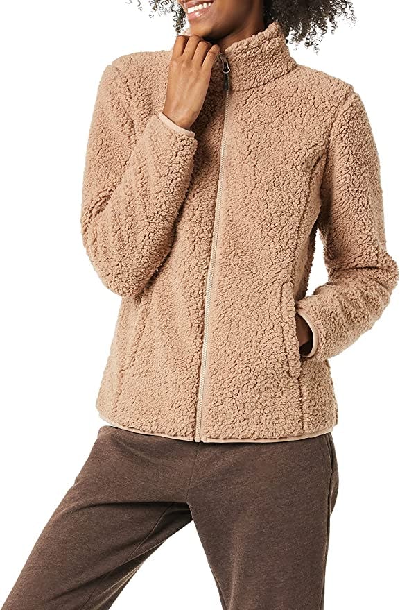 Amazon Essentials Polar Fleece Lined Sherpa Full-Zip Jacket