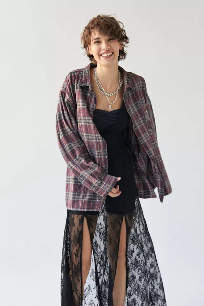 Urban Outfitters Urban Renewal Vintage Oversized Heavy Flannel Shirt