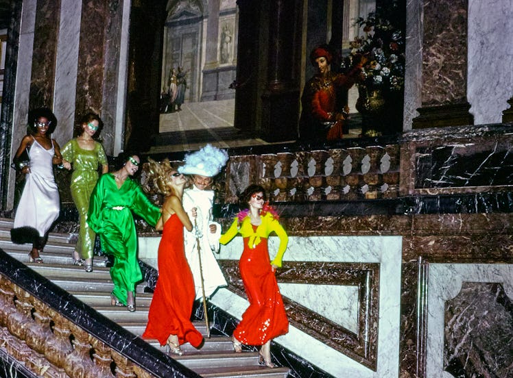 Women on stairs