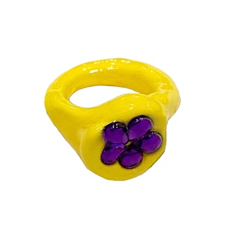 Blobb Lucky Charms Ring in Yellow