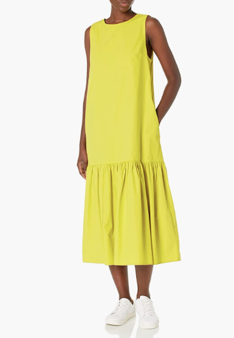 The Drop Ilana Wide-Hem Poplin Maxi Dress