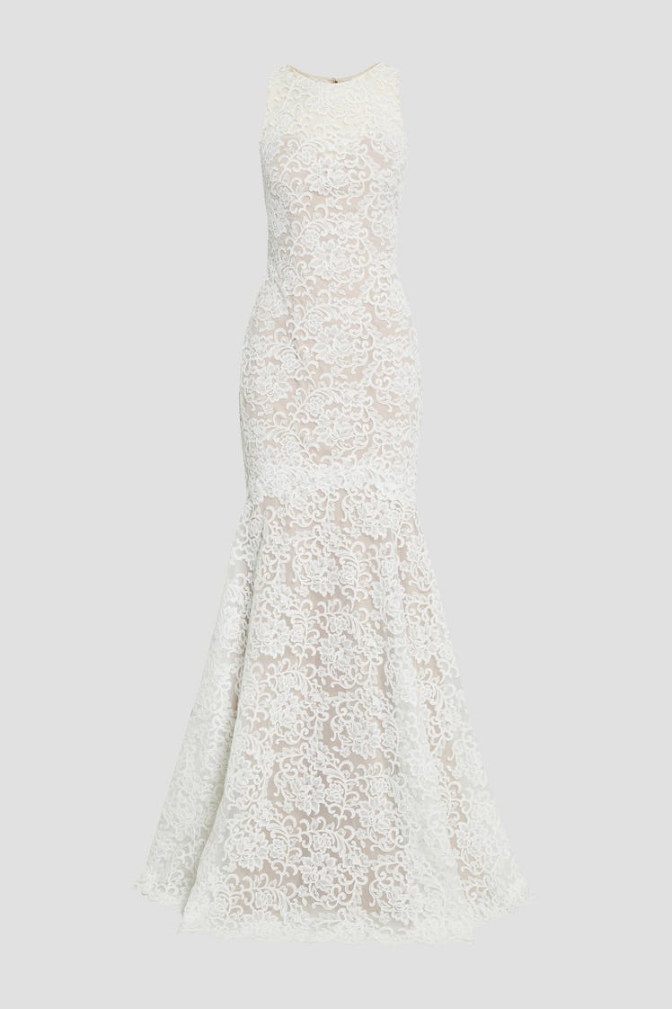 THEIA white lace gown
