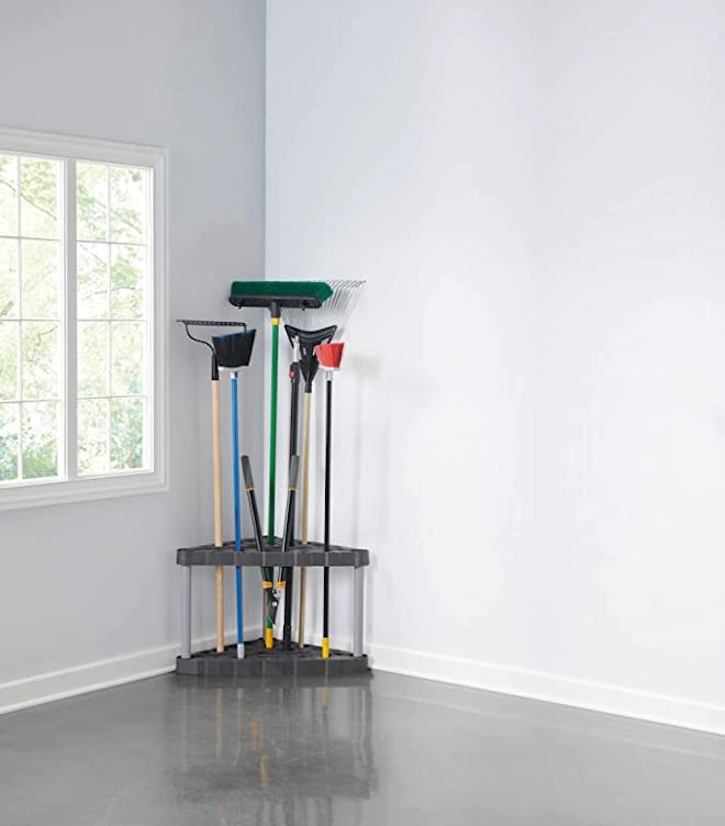 Rubbermaid Garage Corner Tool Tower Rack